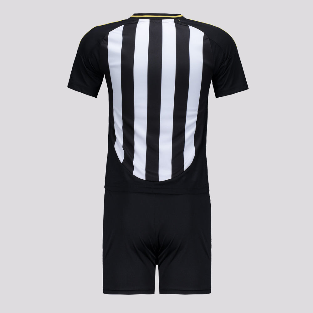 Conjunto Infantil Atlético Mineiro 25/26 Home Adidas - Preto e Branco