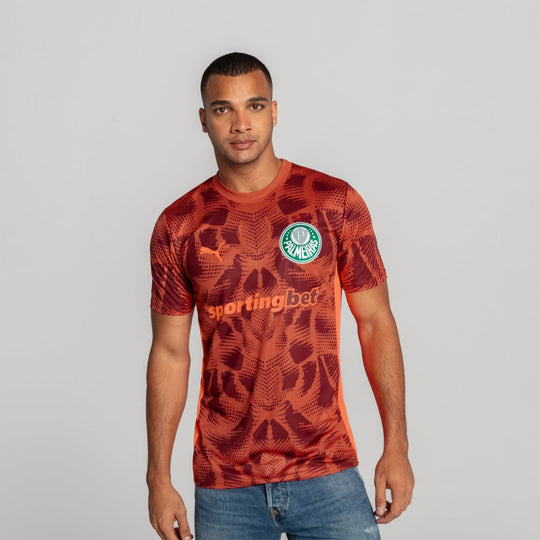 Camisa de Goleiro Palmeiras 25/26 Away Puma Torcedor - Vermelha