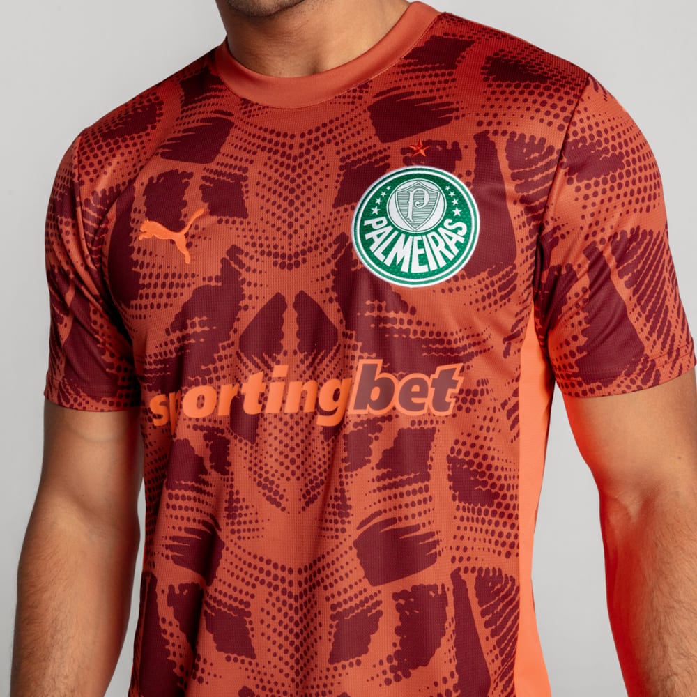 Camisa de Goleiro Palmeiras 25/26 Away Puma Torcedor - Vermelha