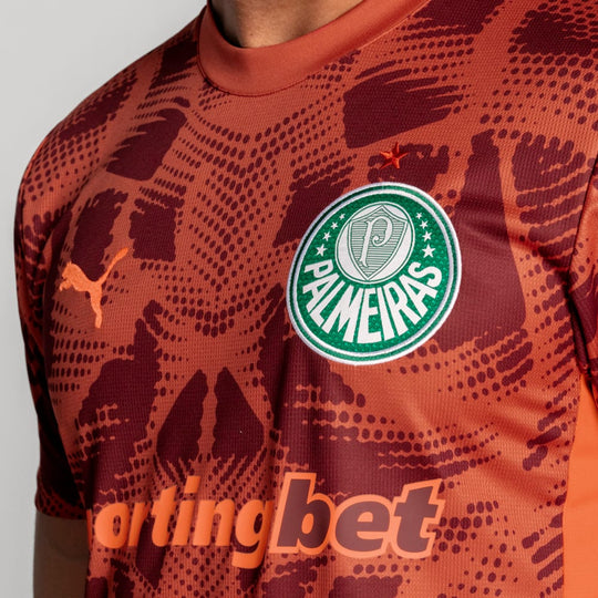 Camisa de Goleiro Palmeiras 25/26 Away Puma Torcedor - Vermelha