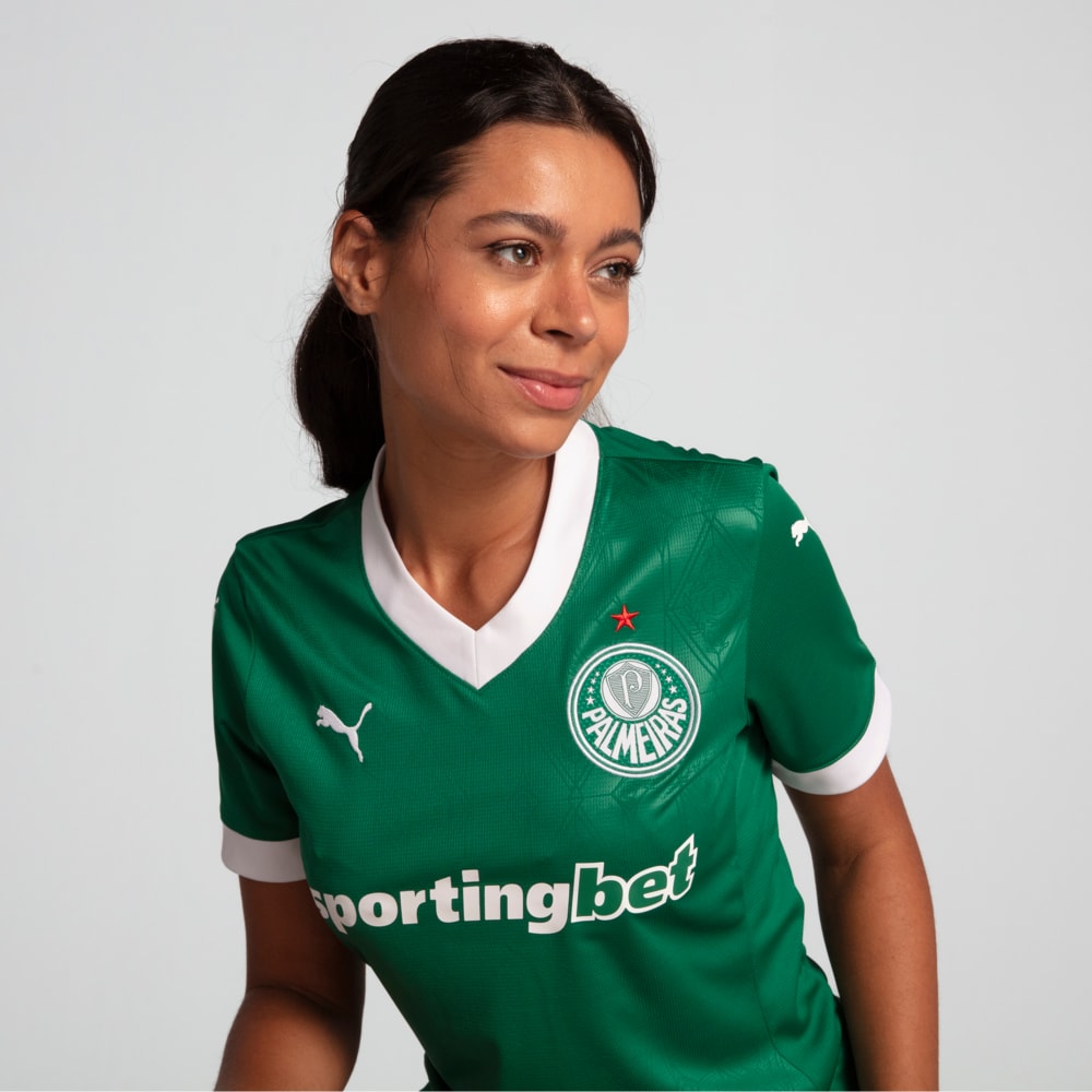 Camisa Feminina Palmeiras 25/26 Puma Home Torcedor - Verde