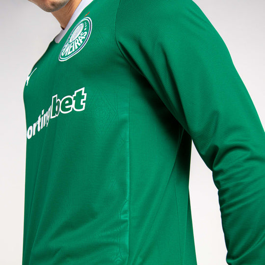 Camisa Palmeiras Manga Longa 25/26 Home Puma Torcedor - Verde