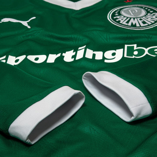 Camisa Palmeiras Manga Longa 25/26 Home Puma Torcedor - Verde