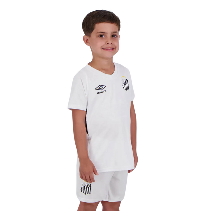 Conjunto Infantil Santos Home Umbro Torcedor 24/25