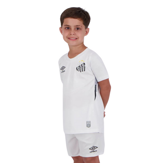 Conjunto Infantil Santos Home Umbro Torcedor 24/25