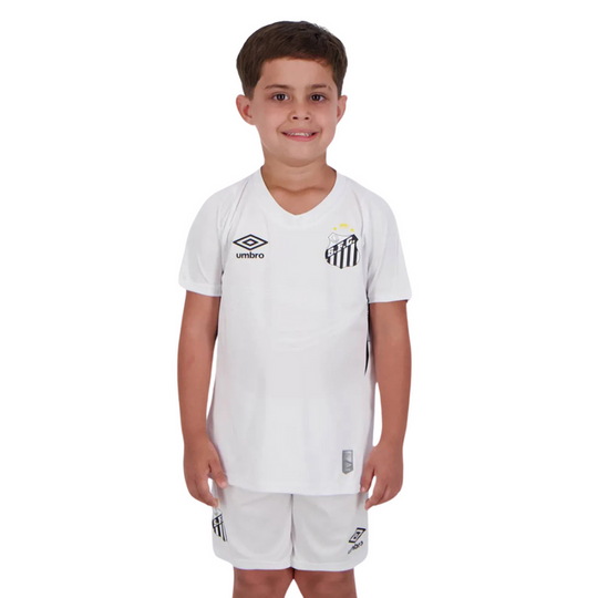 Conjunto Infantil Santos Home Umbro Torcedor 24/25