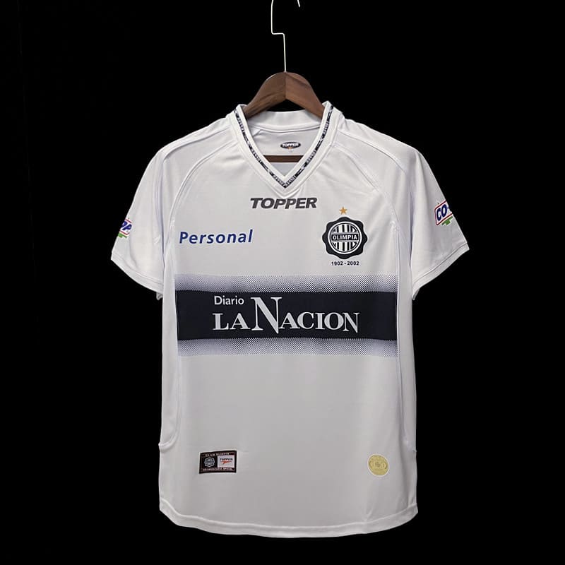 Camisa Olimpia Home (1) 2002 Topper Retrô Masculina