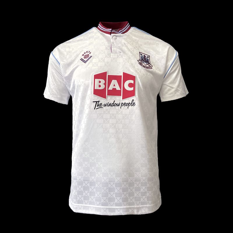 Camisa West Ham Away (2) 1989/90 Bukta Retrô Masculina