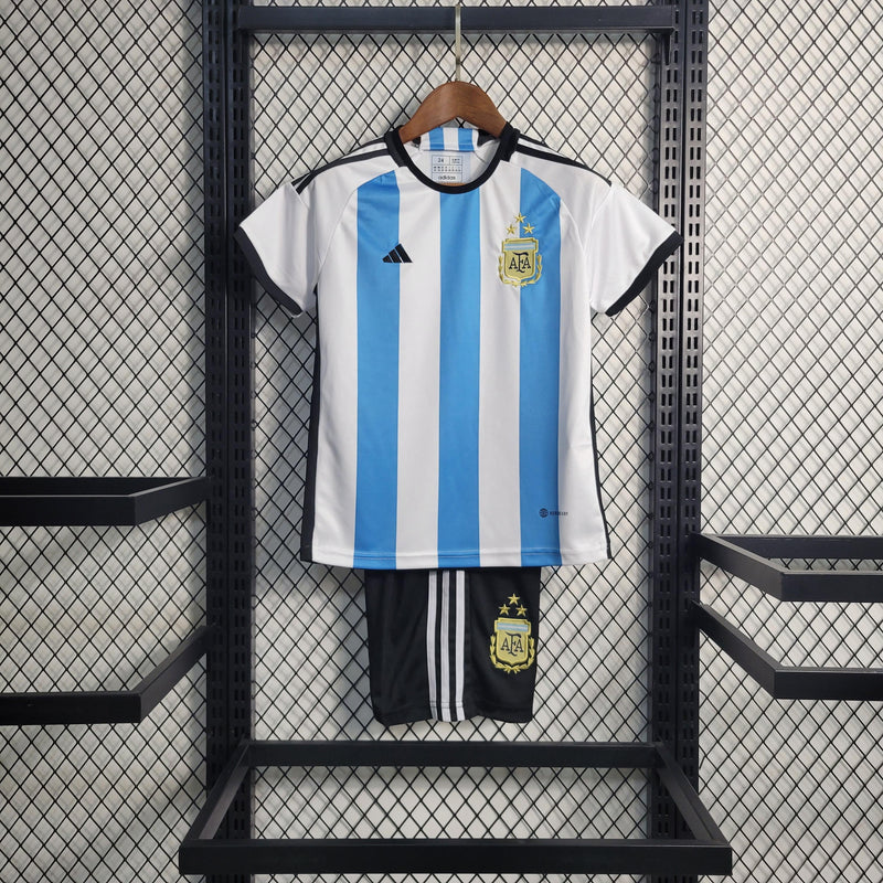 Camisa Seleção Argentina 2022/23 Home 3 - INFANTIL