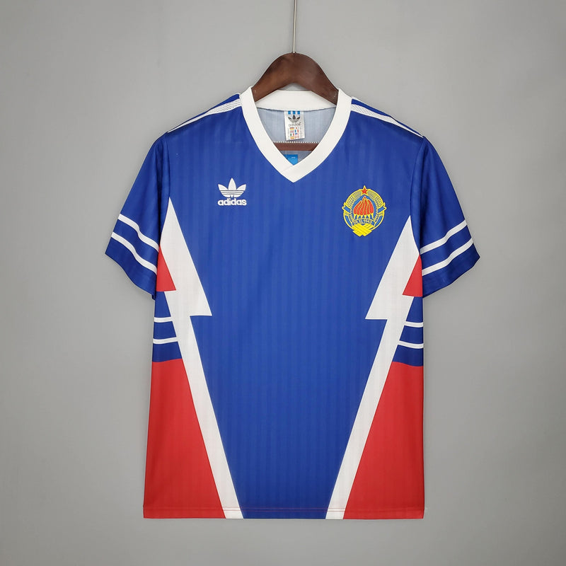 Camisa Yugoslavia Home (1) 1990 Adidas Retrô Masculina