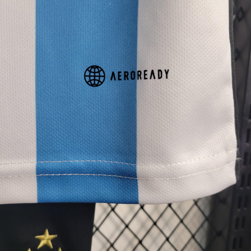 Camisa Seleção Argentina 2022/23 Home 3 - INFANTIL