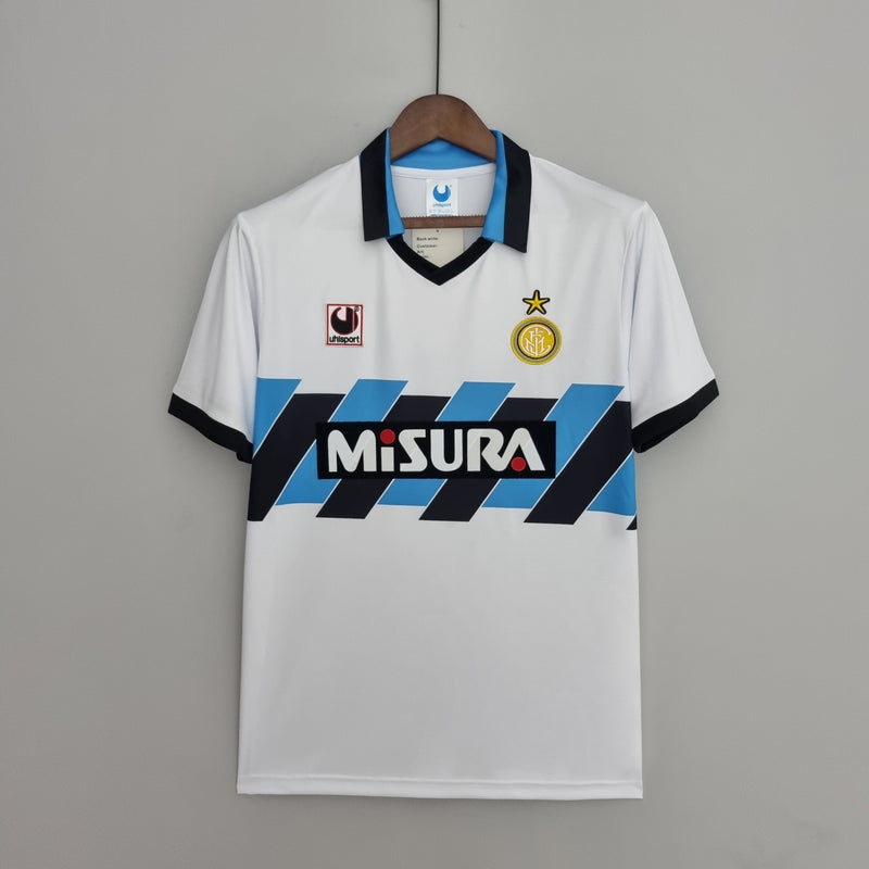 Camisa Inter de Milão Away (2) 1990/91 Uhisport Retrô Masculina